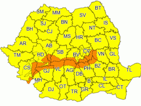 Aktualizálták a korábban kiadott, rossz időre vonatkozó riasztásokat