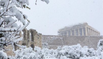 30 centi hó borítja Athént