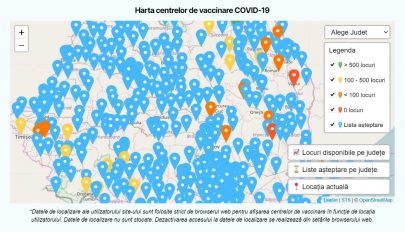 Elérhetővé vált az oltóközpontok interaktív térképe, az alkalmazott vakcina típusával