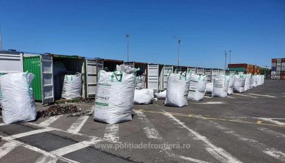 Többszáz tonna, Németországból származó hulladékot fordítanak vissza a konstancai kikötőből