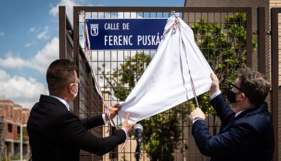 Utcát neveztek el Puskás Ferencről Madridban