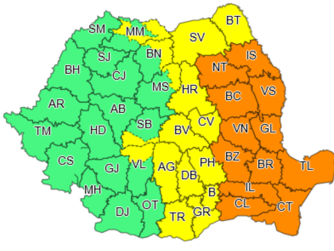 Újabb narancssárga és sárga riasztást adtak ki a meteorológusok