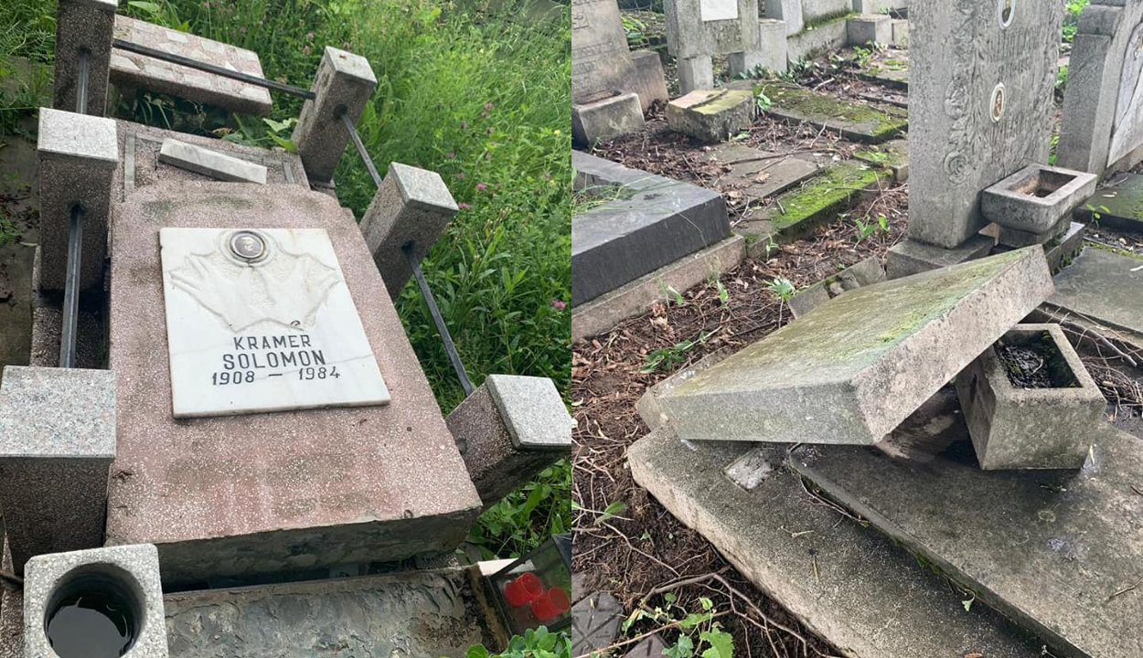 Sírokat rongáltak meg a ploiești-i zsidó temetőben