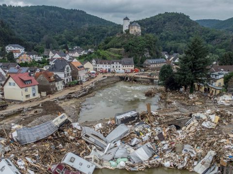 A szélsőséges európai esőzések a klímaváltozás következményei lehetnek