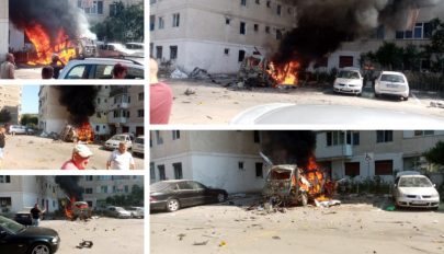 Felrobbant egy furgon Râmnicu Vâlceán