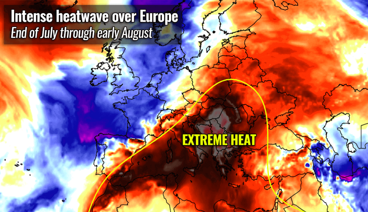 Hőkupola okoz extrém meleget Délkelet-Európában