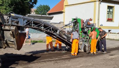 Munkálatok  a városban