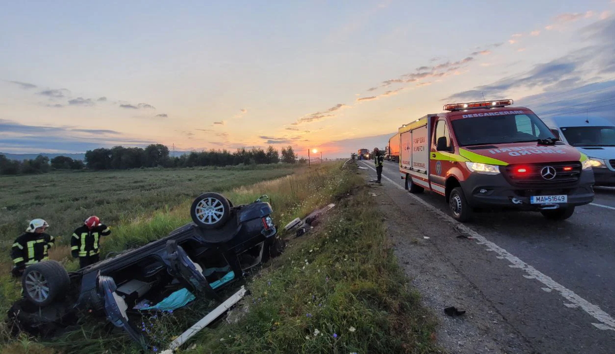 Két személy meghalt, négyen megsérültek egy Brassó megyei balesetben