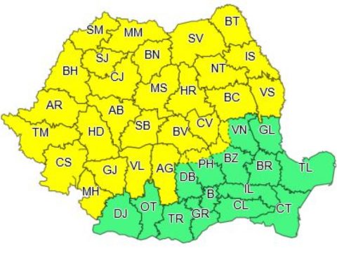 Keddtől záporokra, zivatarokra lehet számítani az ország nagy részén