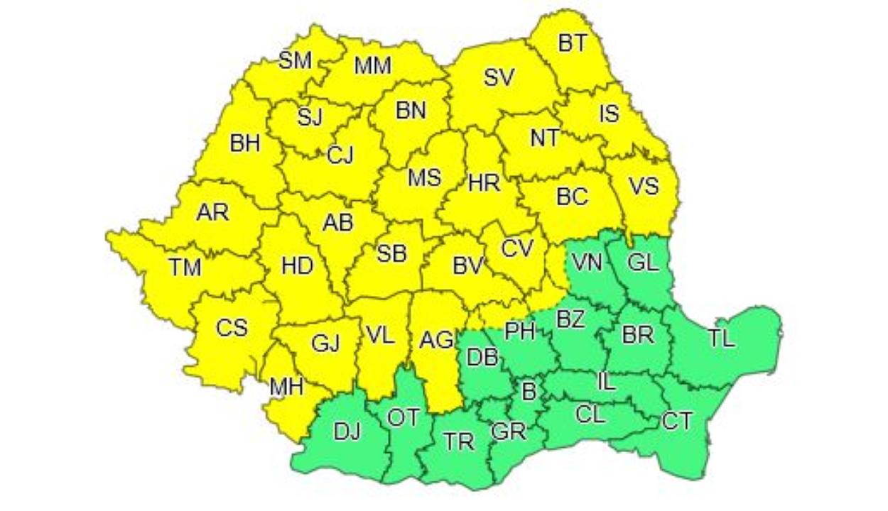 Keddtől záporokra, zivatarokra lehet számítani az ország nagy részén