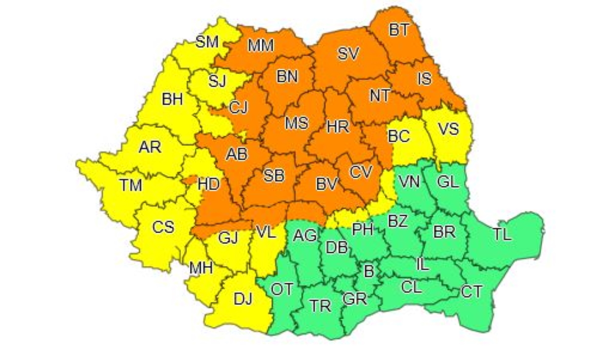 Narancssárga viharriasztást adtak ki 18 megyére