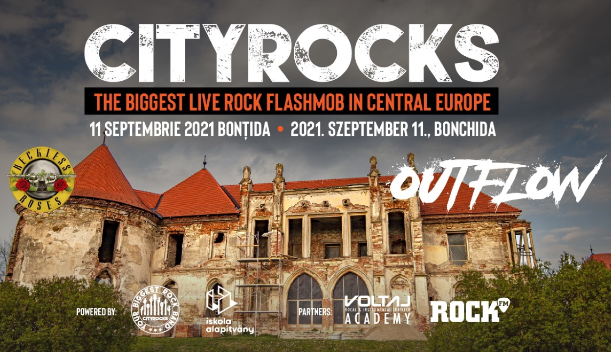 A bonchidai Bánffy-kastély udvarán tartják a CityRocks rockzenei flashmobot
