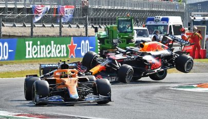 Forma-1: Ricciardo nyert Monzában, Hamilton és Verstappen kiesett