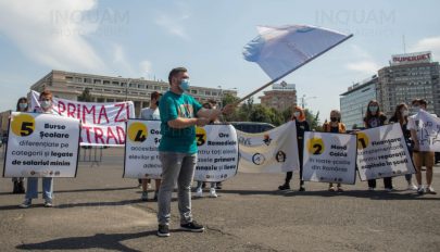 Néhány tucat tanuló tüntetett a fővárosban