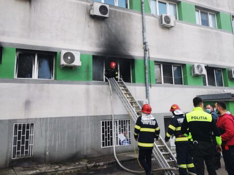 Tűz ütött ki a konstancai járványkórház intenzív osztályán, heten meghaltak