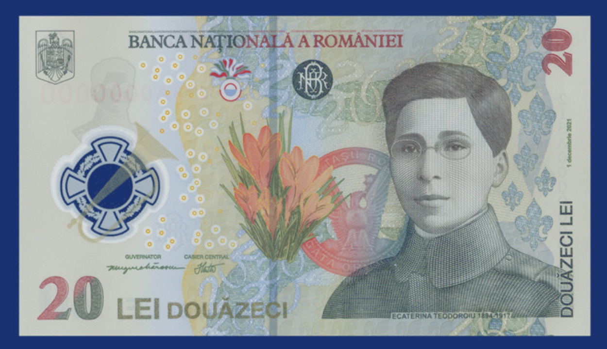 Bemutatta az új, 20 lejes bankjegyet a BNR