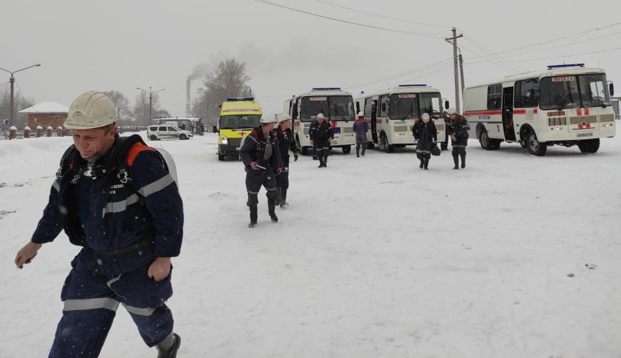 Több mint ötvenen meghaltak egy oroszországi bányaszerencsétlenségben