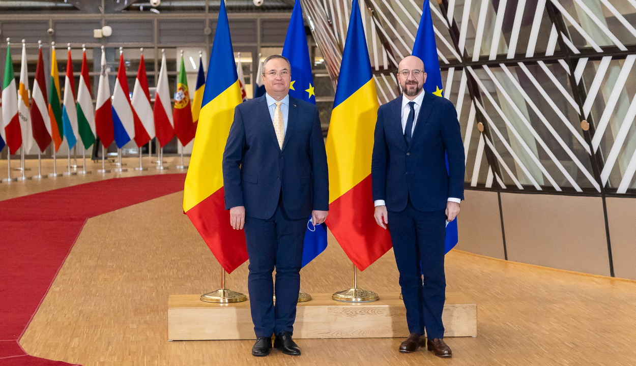 FRISSÍTVE: Az Európai Tanács elnökével egyeztetett Brüsszelben Nicolae Ciucă kormányfő