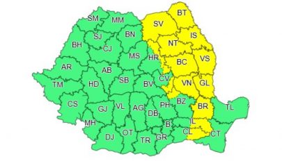 Újabb sárga riasztást adtak ki 14 megyére havazás és megerősödő szél miatt