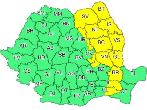 Újabb sárga riasztást adtak ki 14 megyére havazás és megerősödő szél miatt