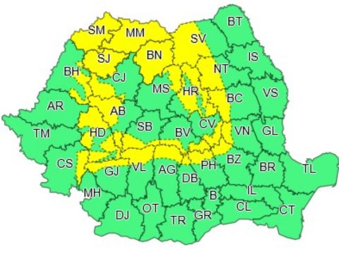 Sűrű havazás és heves szél várható északnyugaton és a hegyvidéken