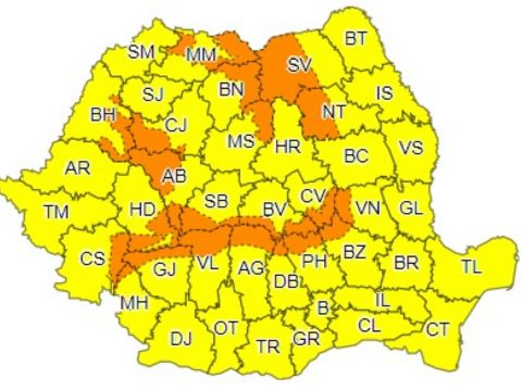 Viharos erejű szél és havazás miatt adtak ki riasztásokat a meteorológusok