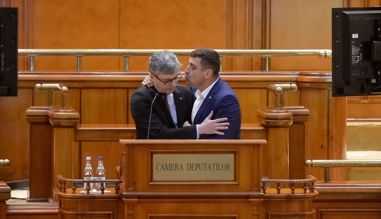 George Simion rárontott a képviselőház emelvényén az energiaügyi miniszterre