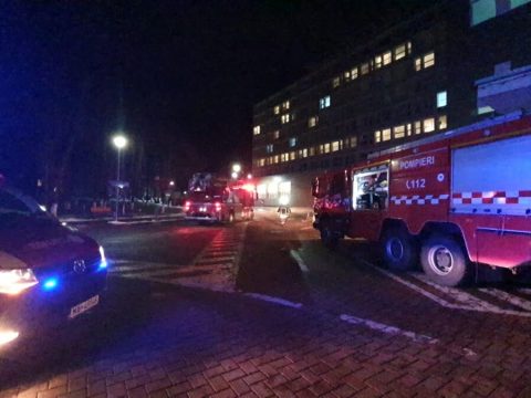 Tűz ütött ki az éjszaka a suceavai kórházban, több mint 300 beteget evakuáltak