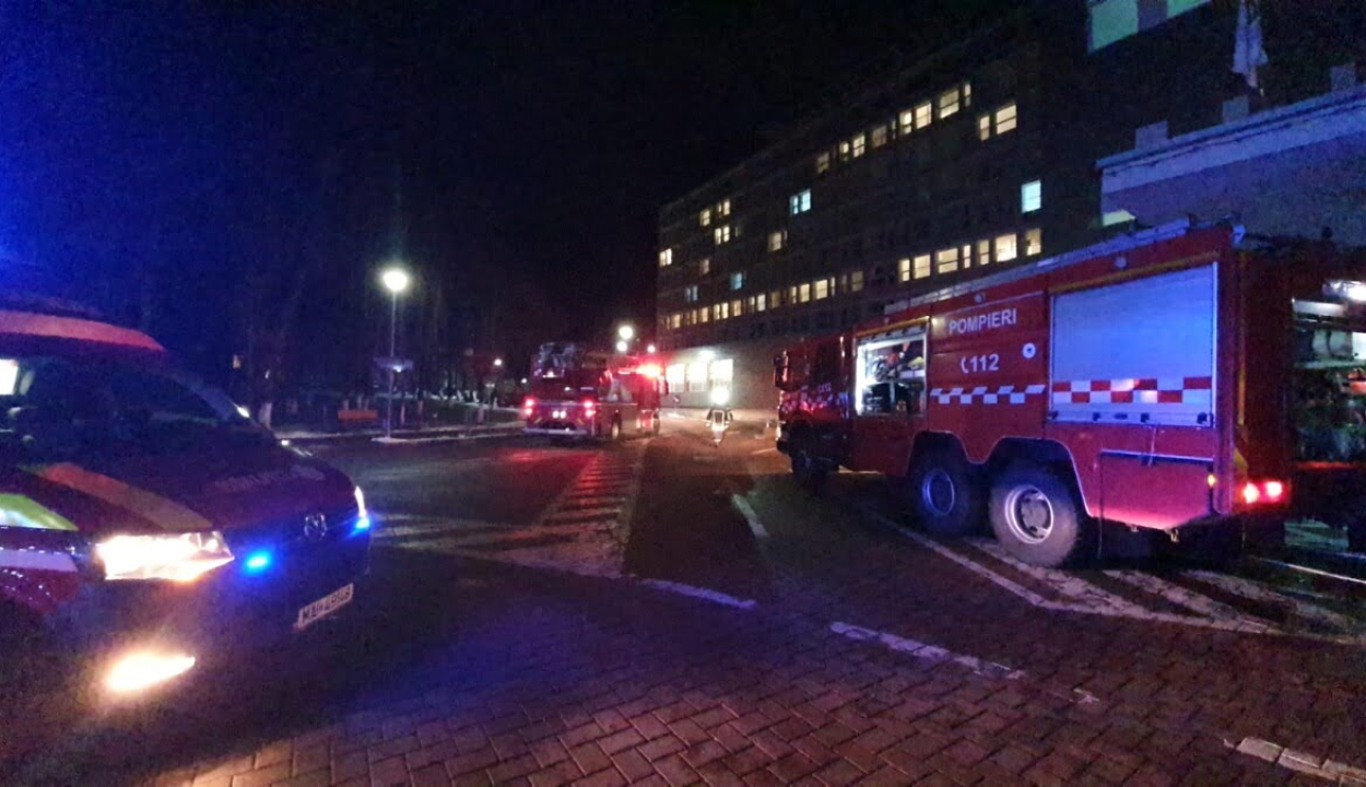 Tűz ütött ki az éjszaka a suceavai kórházban, több mint 300 beteget evakuáltak