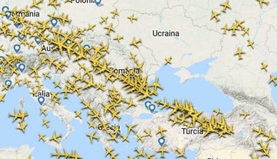 Megélénkült a légi forgalom Románia fölött, mióta a repülők elkerülik Ukrajna légterét