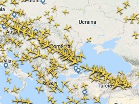 Megélénkült a légi forgalom Románia fölött, mióta a repülők elkerülik Ukrajna légterét
