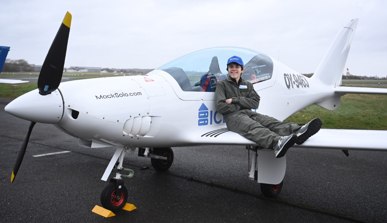 Világrekordra készül egy tizenhat éves pilótanövendék