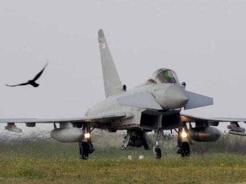 A brit légierő négy vadászgépe érkezett járőrszolgálatra Romániába
