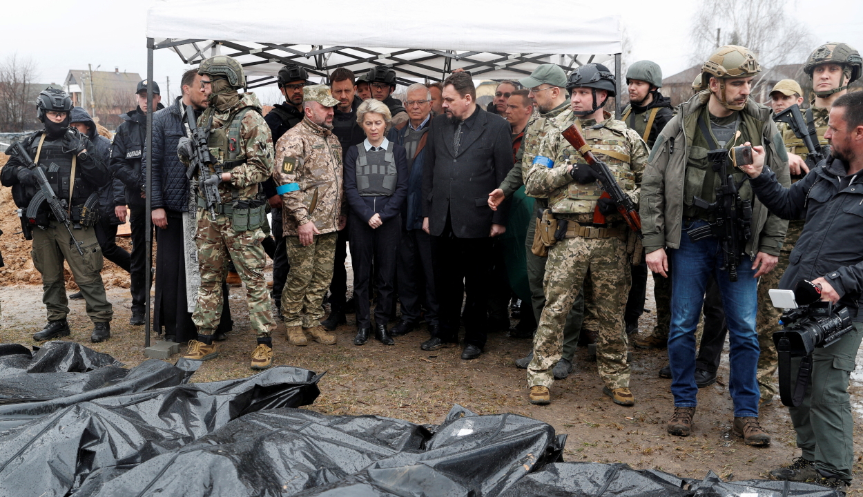 Ursula von der Leyen: meg fognak bűnhődni a bucsai vérengzés elkövetői