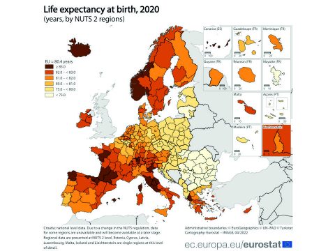 Eurostat: kismértékben csökkent a várható élettartam az EU-ban
