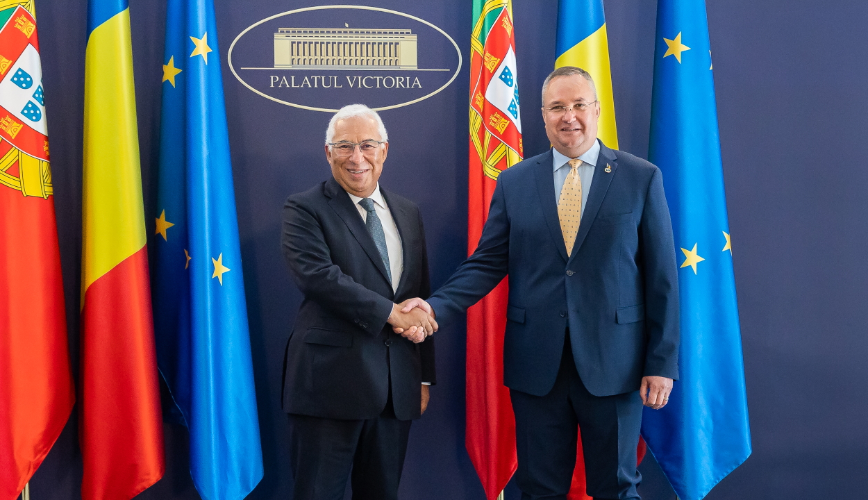 Romániai látogatásra érkezett Portugália miniszterelnöke