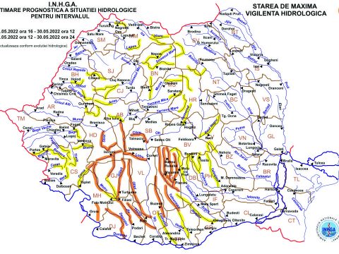 Másodfokú és elsőfokú árvízriasztás hétfő éjfélig az ország legnagyobb részében