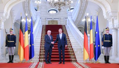 FRISSÍTVE: Klaus Iohannis a Cotroceni-palotában fogadta német hivatali kollégáját