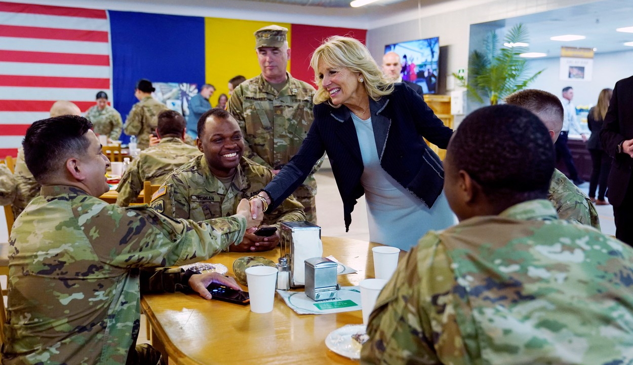 Romániába érkezett Jill Biden, az amerikai elnök felesége