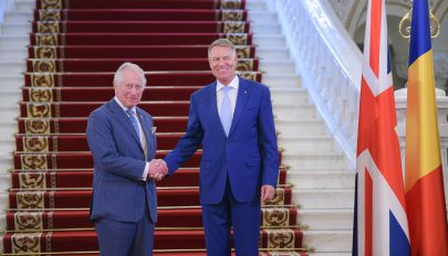 Károly herceget fogadta Klaus Iohannis államfő a Cotroceni-palotában