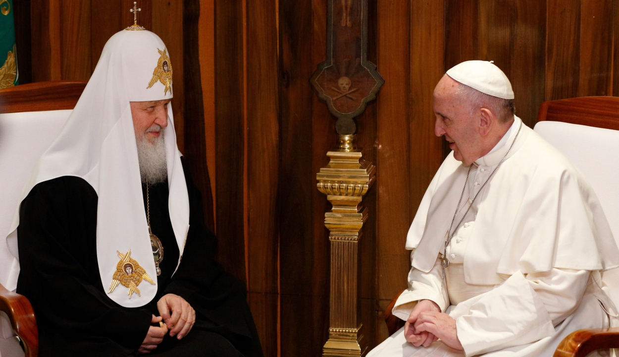 Orosz ortodox egyház: a pápa helytelenül adta vissza a pátriárkával folytatott megbeszélését