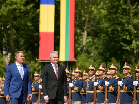Klaus Iohannis a Cotroceni-palotában fogadta litván hivatali kollégáját