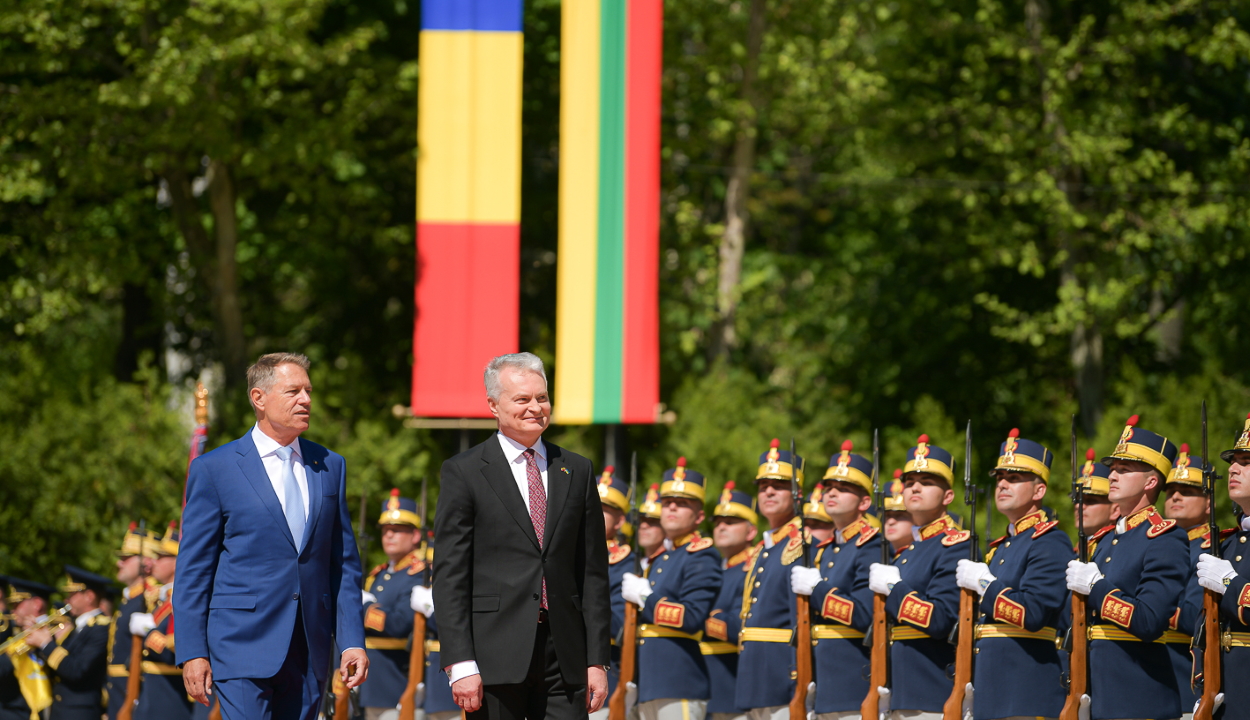 Klaus Iohannis a Cotroceni-palotában fogadta litván hivatali kollégáját