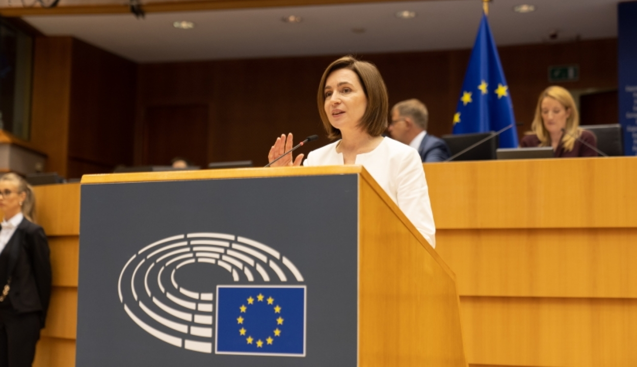 Maia Sandu: Moldova az Európai Unióhoz tartozik
