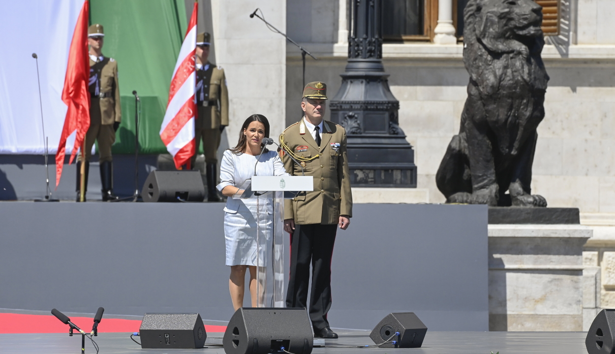 Beiktatták hivatalába Novák Katalin magyar államfőt