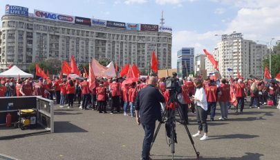 Tüntetést tart Bukarestben a postai szakszervezet