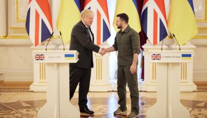 Ismét Kijevbe látogatott a brit miniszterelnök