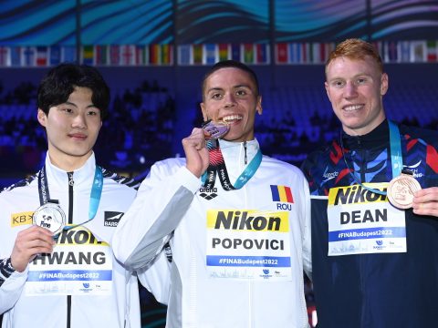 Vizes vb: Popovici megszerezte a román úszósport első világbajnoki aranyérmét