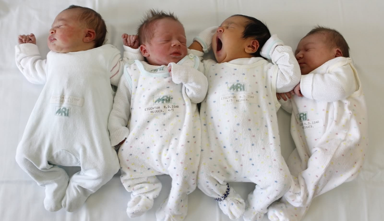 Egyszerre négy gyermeket szült egy horvát nő, a babák mégsem ikrek