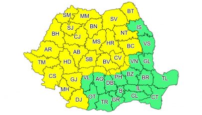 Záporokra, zivatarokra figyelmeztetnek 29 megyében